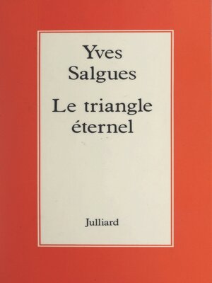cover image of Le triangle éternel